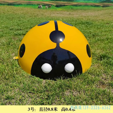 瓢虫彩绘园林不锈钢艺术雕塑