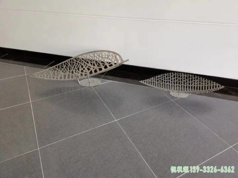 镂空树叶城市不锈钢艺术雕塑