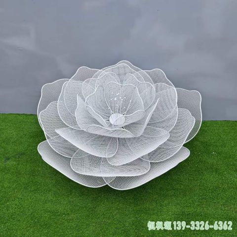镂空花户外不锈钢景观雕塑