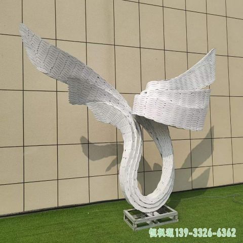 翅膀不锈钢城市雕塑