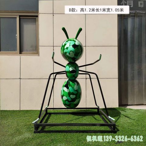不锈钢彩绘蚂蚁小区动物雕塑